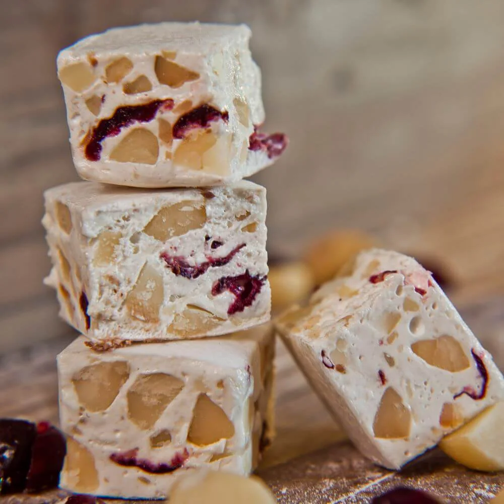 Cranberry & Macadamia Nougat Bar – Forest Fairies