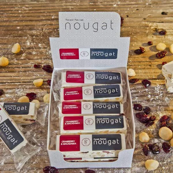 Cranberry & Macadamia Nougat Bar – Forest Fairies