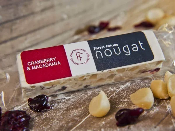 Cranberry & Macadamia Nougat Bar – Forest Fairies